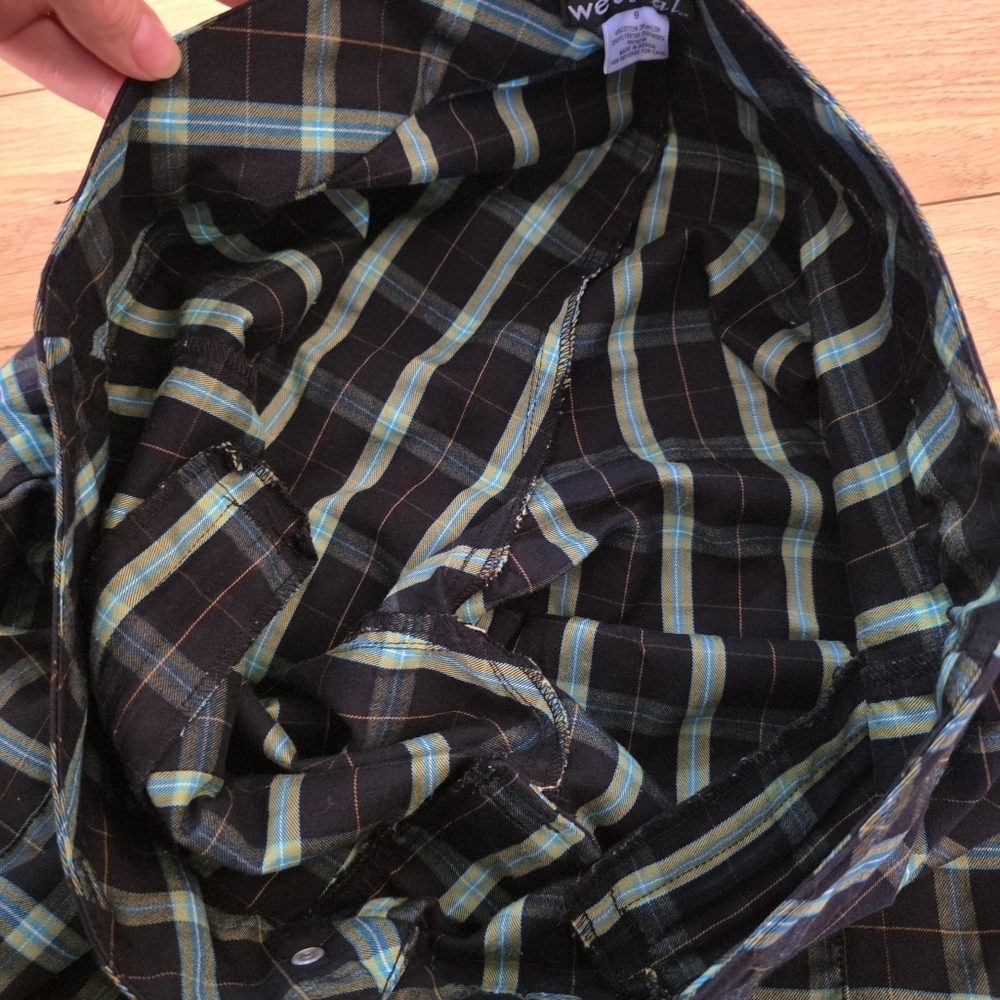 Vintage Y2K Wet Seal Plaid Low Rise Pants- 9 - Picture 7 of 15
